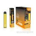 Einweg -Vapes ultra 2500 Puffs Elektronische Zigarette